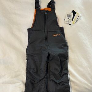 Arctix Kids' Charcoal and Orange Overall Snowsuit